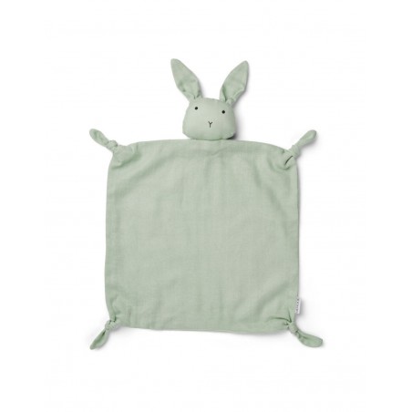Doudou lange lapin vert tendre