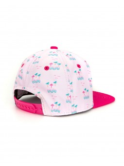 Casquette tissu Palm rose
