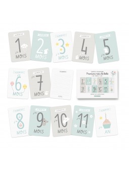 Kit cartes premiers mois de bébé
