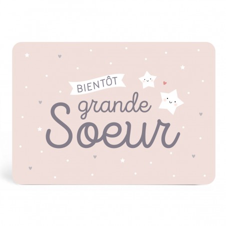 Carte bientôt grande soeur