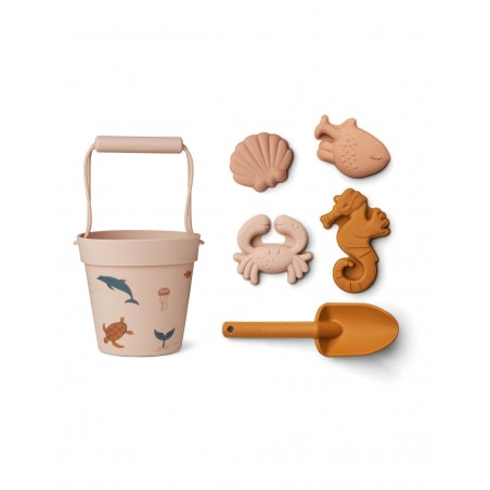 Set de plage créatures de la mer | Rose