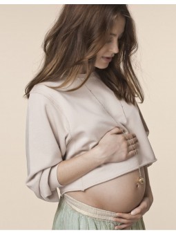 Bola grossesse Moon cordon soie | Or rose