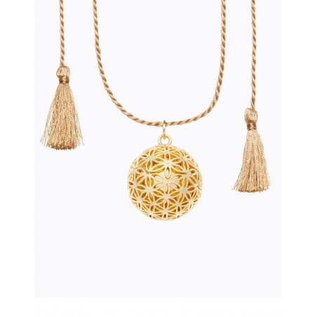 Bola grossesse Fleur cordon soie | Or