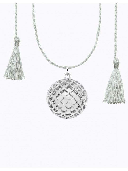 Bola grossesse Source cordon soie | Argent