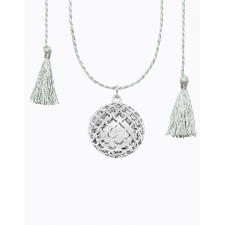 Bola grossesse Source cordon soie | Argent