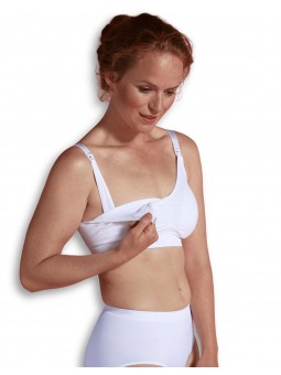 Soutien gorge allaitement sans coutures | Blanc