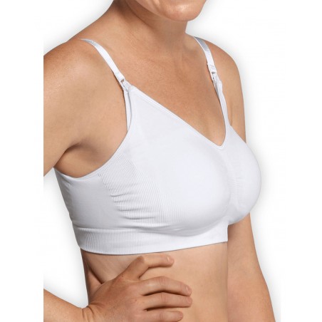 Soutien gorge allaitement sans coutures | Blanc