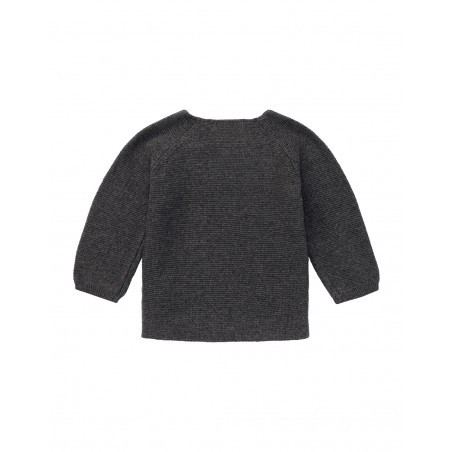 Dos de la brassière bébé tricot gris Noppies Pino