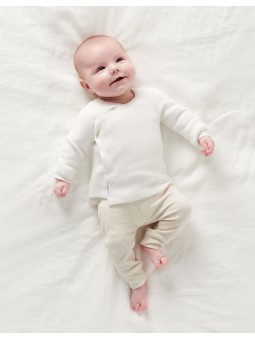 Gilet bébé tricot blanc | Pino