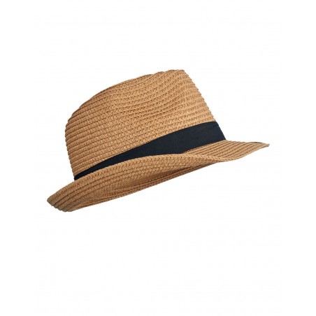 Chapeau de paille 1-2 ans | Marron bande noire