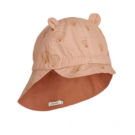 Chapeau bébé protège cou | Coquillages