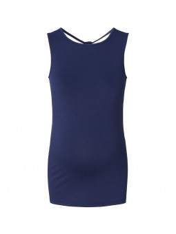 Top bleu détail dos | Dam