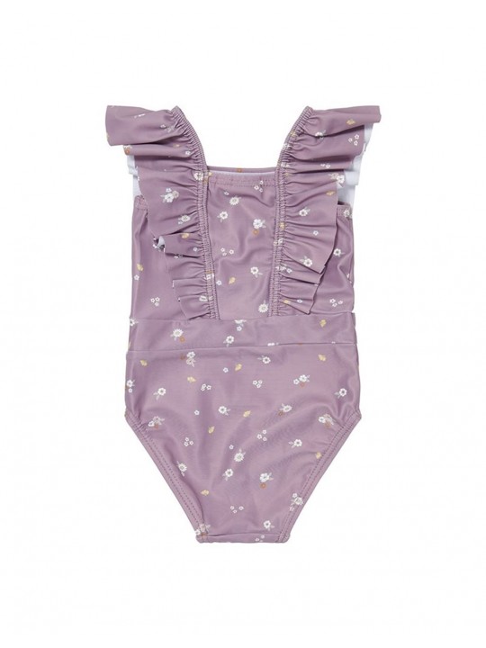 Maillot de bain bébé | Mauve fleurs