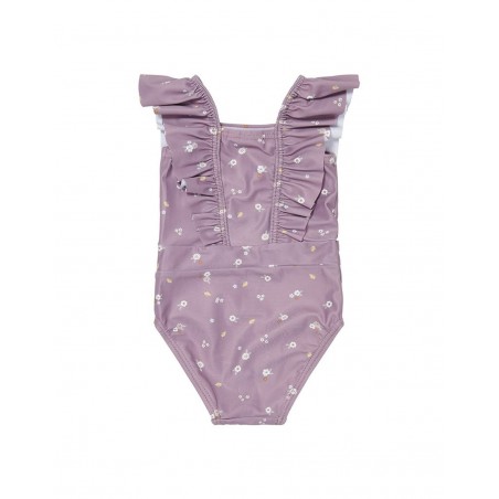 Maillot de bain bébé | Mauve fleurs