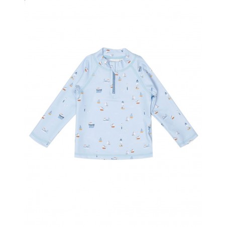 T-shirt natation manches longues | Sailor Bay clair