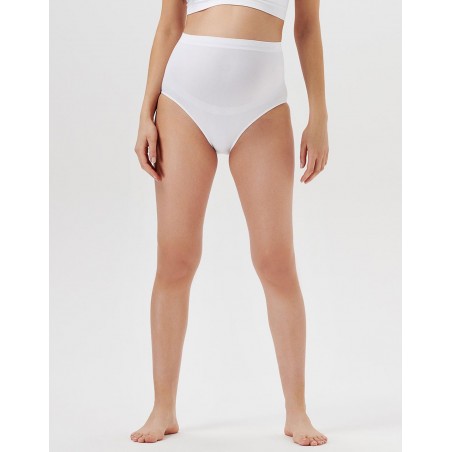 Culotte haute grossesse sans coutures | Blanc