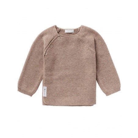 Gilet bébé tricot Pino | Taupe