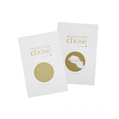 Carte annonce à gratter | Grossesse