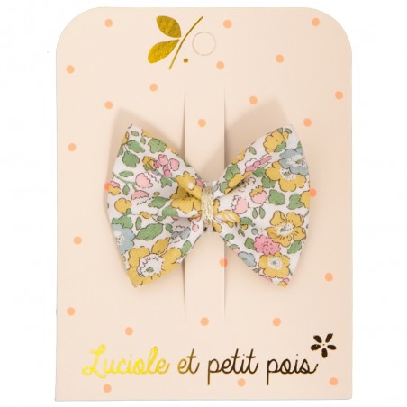 Barrette noeud ruban Liberty Betsy lemon