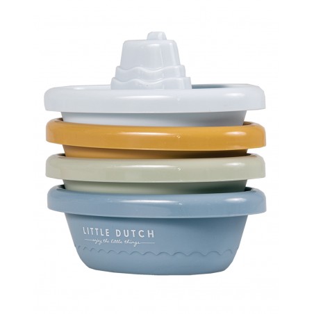 Bateaux à empiler bain | Bleu