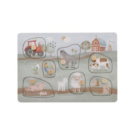 Puzzle sonore en bois | Little Farm