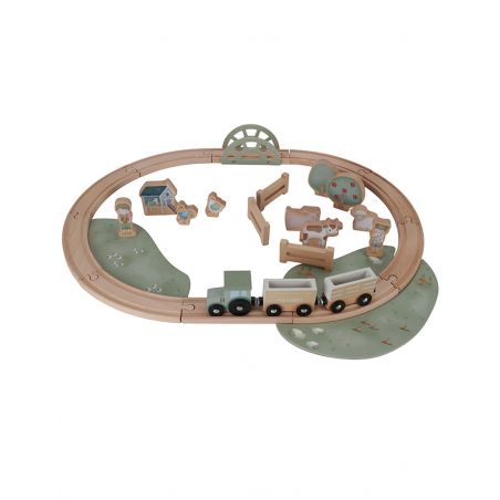 Circuit de train en bois | Little Farm
