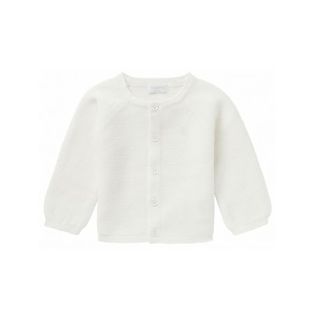 Gilet bébé tricot Naga | Blanc