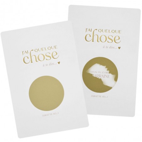 Carte annonce à gratter | Marraine