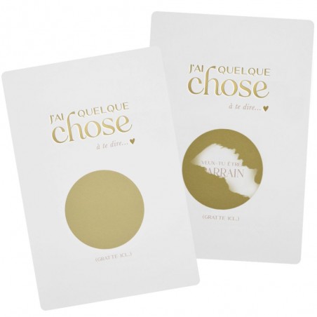 Carte annonce à gratter | Parrain