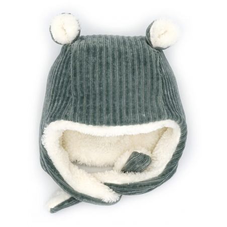 Bonnet velours | Kaki