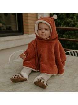 copy of Poncho bébé Velours | Camel