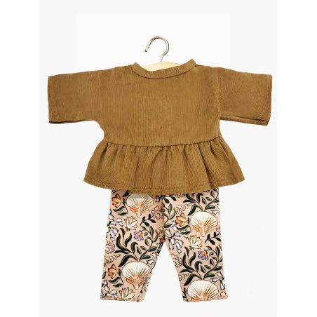 Tenue Babies | Ensemble Top Ophélia Havane + Legging Nausicaa