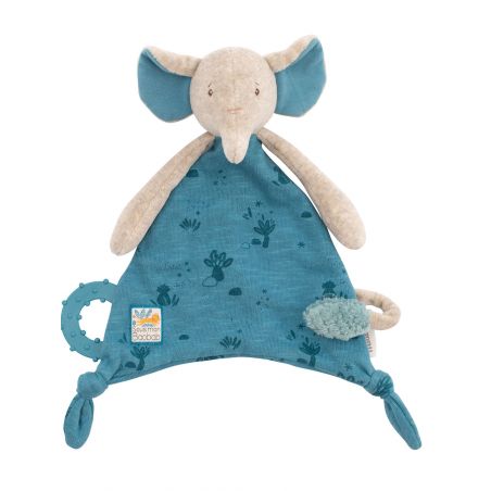 Doudou Attache - Tétine Eléphant | Sous mon Baobab 