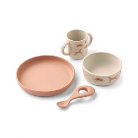 Set repas 4 pièces Vivi | Dream / Ecru