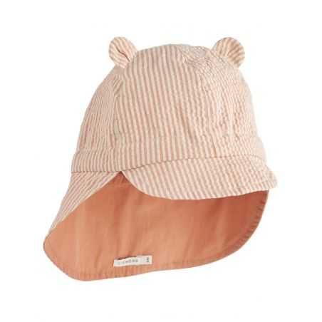 Chapeau bébé protège cou | Tuscany rose & Sandy