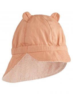 Chapeau bébé protège cou | Tuscany rose & Sandy
