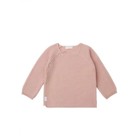 Gilet bébé tricot Pino | Rose Smoke