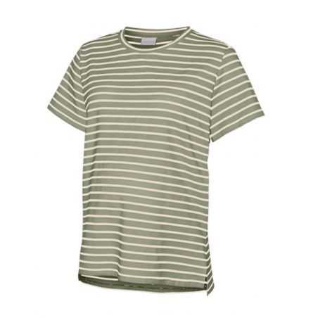 Haut grossesse Mila | Rayé kaki