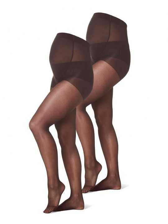 Duo de collants de grossesse 20 deniers | Noirs