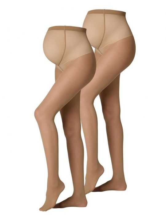 Duo de collants de grossesse 20 deniers | Nude