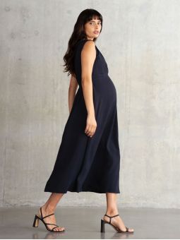 Robe Col Revers Mi-Longue | Calisto