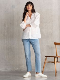 Chemisier de Grossesse Broderie | Ally