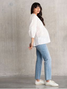 Chemisier de Grossesse Broderie | Ally