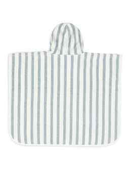 Poncho de bain | Rayé sea green