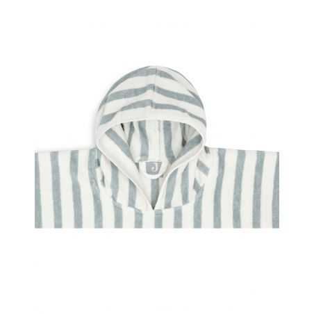 Poncho de bain | Rayé sea green