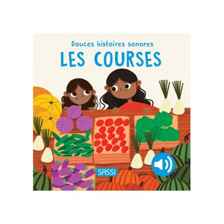 Livre douces histoires sonores | Les courses