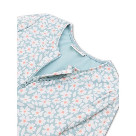 Maillot de bain à manches | Fleuri Vert
