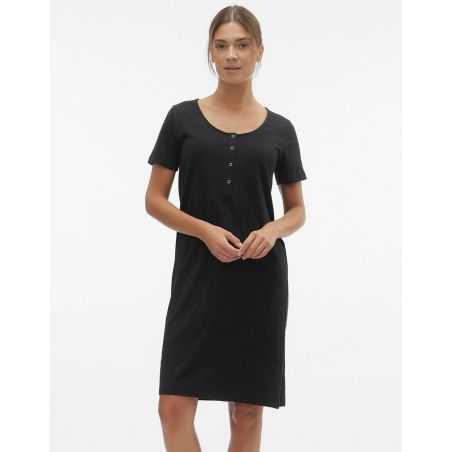 Chemise de nuit grossesse allaitement Mira | Noire