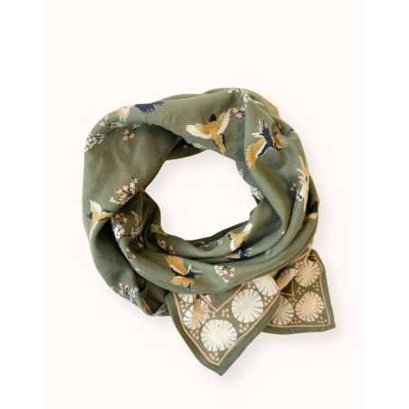 Grand foulard Latika | Cerisier eucalyptus