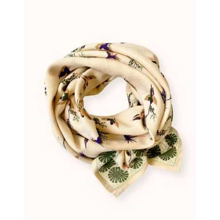 Grand foulard Latika | Cerisier kaki